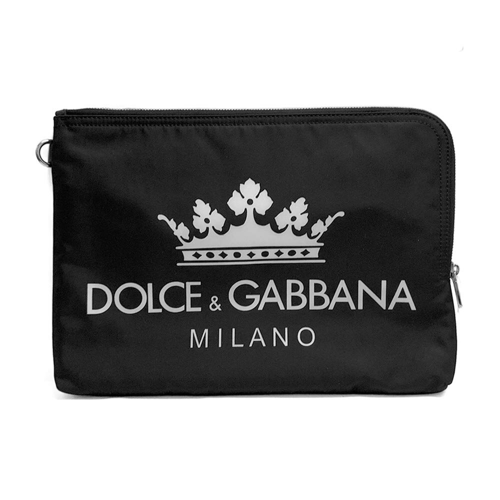 【決算大処分市☆全品10％OFFクーポン☆31日迄☆全品新品】DOLCE GABBANA BP269A AU786 HNR18 ドルチェ＆ガッバーナ ドルガバ フラットポーチ クラッチバッグ