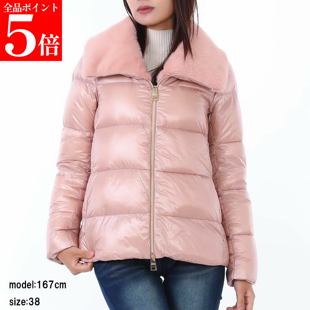 Rakuten - 【正規品・新品・GW直前スーパーSALE全品P5倍＆全品5％値引きクーポン30日迄】HERNO ヘルノ ダウンジャケットPI001923D 12017Z 4135 レディース ナイロンウルトラライト フェイクファー 女性用 婦人用