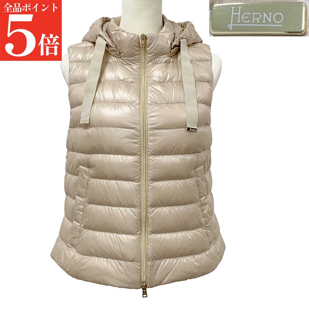 Rakuten - 【正規品・新品・GW直前スーパーSALE全品P5倍＆全品5％値引きクーポン30日迄】HERNO ダウンベスト PI002217D 12017Z ナイロン ライトダウン レディース