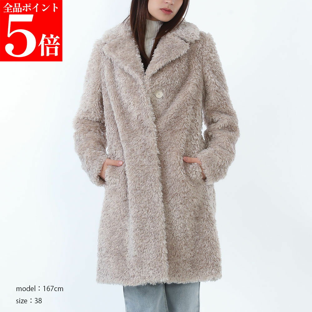 樂天商城 - 【決算セール☆全品P5倍＆最大2万円スペシャルクーポン10日迄】HERNO ヘルノ GC000503D 12421 1985 カーリーオルタナティブ ボア ファートレンチ レディース コート 女性用 婦人用