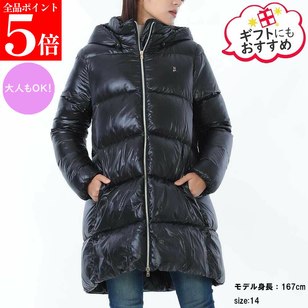 Rakuten - 【正規品・新品・GW直前スーパーSALE全品P5倍＆全品5％値引きクーポン30日迄】Herno Kids ヘルノキッズ PI000187G 12017Z 9300 レディース ガールズ ダウンジャケット アウター Hロゴメタル 大人もOK