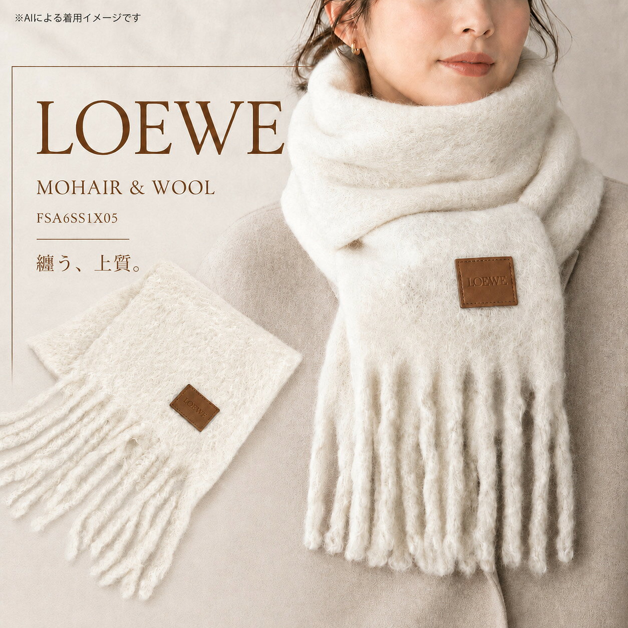 LOEWE ロエベ マフラー モヘア アイボリー 楽天市場】ロエベ マフラー モヘアの通販