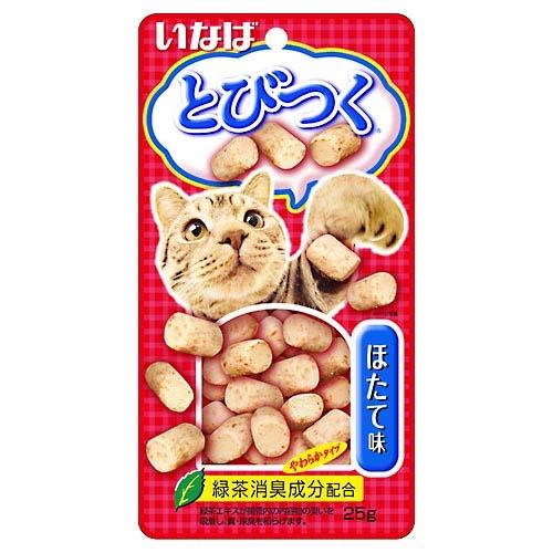 【アウトレット!!】 いなば とびつくシリーズ ほたて味 25g 猫用 おやつ キャットフード/間食 【訳あり※賞味期限：2022年12月末まで】のサムネイル