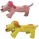 ウィルインターナショナル ラブハウンド ピンク・イエロー 犬用 おもちゃ TOY ぬいぐるみ(4)