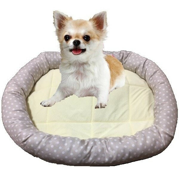 【アウトレット!!在庫処分】 あごのせ ハニーオーバル Sサイズ ベージュ 犬・猫用 ペットベッド 【訳あり】