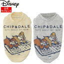 スリーアローズ ディズニー チップ&デール トレーナー 4号・5号 (L・XL) クリーム・グレー 小型犬用 犬服 Disney LL 2L