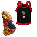 Simplers V ピンククラウン キャミスカート 2L ブラック 小型犬用 犬服 ミニチュアシュナウザー・パグ等 XL LL
