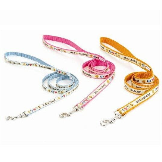 HOTTA ドッグスクエア リード ピンク・ブルー・オレンジ 小型犬用 引き紐