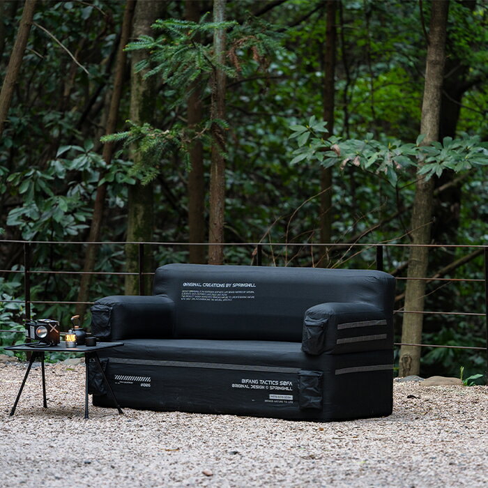 Springhill 【7.7kg軽量 耐荷重300kg ツインエア室 3分充気】 エアーソファー 600Dリップストップ 防水撥水 丸洗いOK キャンプ 車中泊 防災 収納袋付 送料無料 CS-AS600 springhill-10000020 springhill サンプル画像2