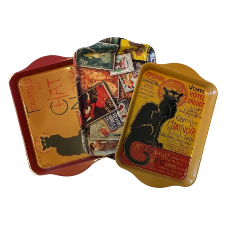 PARIS トレイ パリ土産 小物入れ トレー シャノワール CHAT NOIR アートポスター アールヌーボー アル..