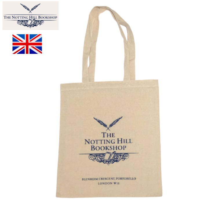 【200円OFFクーポン】トートバッグ イギリス ノッティングヒル書店 軽量 薄ぺら布トート プリント イギリス土産 ロンドン 直輸入 A4 B4 ノートパソコン 書店トートバッグ レディース メンズ かわいい オシャレ 海外エコバッグ 布トートバッグ 大きめ マチなし ペラペラトート