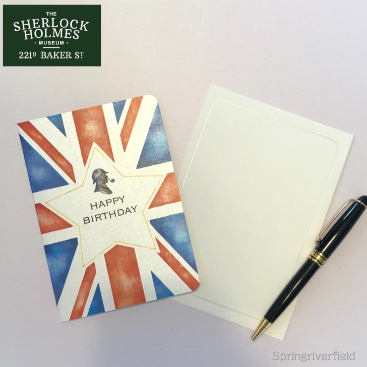 グリーティングカード 誕生日 バースデー シャーロックホームズミュージアム 限定 英国 ロンドン 美術..