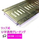 グレーチング HUR-200 リップ式 U字溝用 グレーチング 適正みぞ幅200mm (乗用車 T-2) 長さ1000mm 幅191mm(代引き不可) 法山本店...