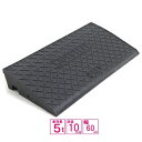 (単品 送料無料)サンポリ 段差プレート ジョイステップ 10cm用スタンダード 10-60 ダークグレー 5t荷重 カーステップ 段差解消 歩道上がり 樹脂製...