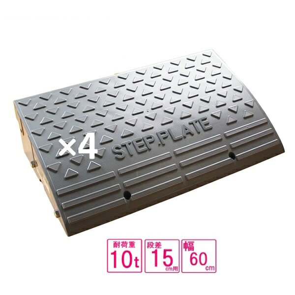 （送料無料） 国産 樹脂製段差プレート ステッププレート 段差プレート 段差15cm用　幅240cm対応 耐荷..