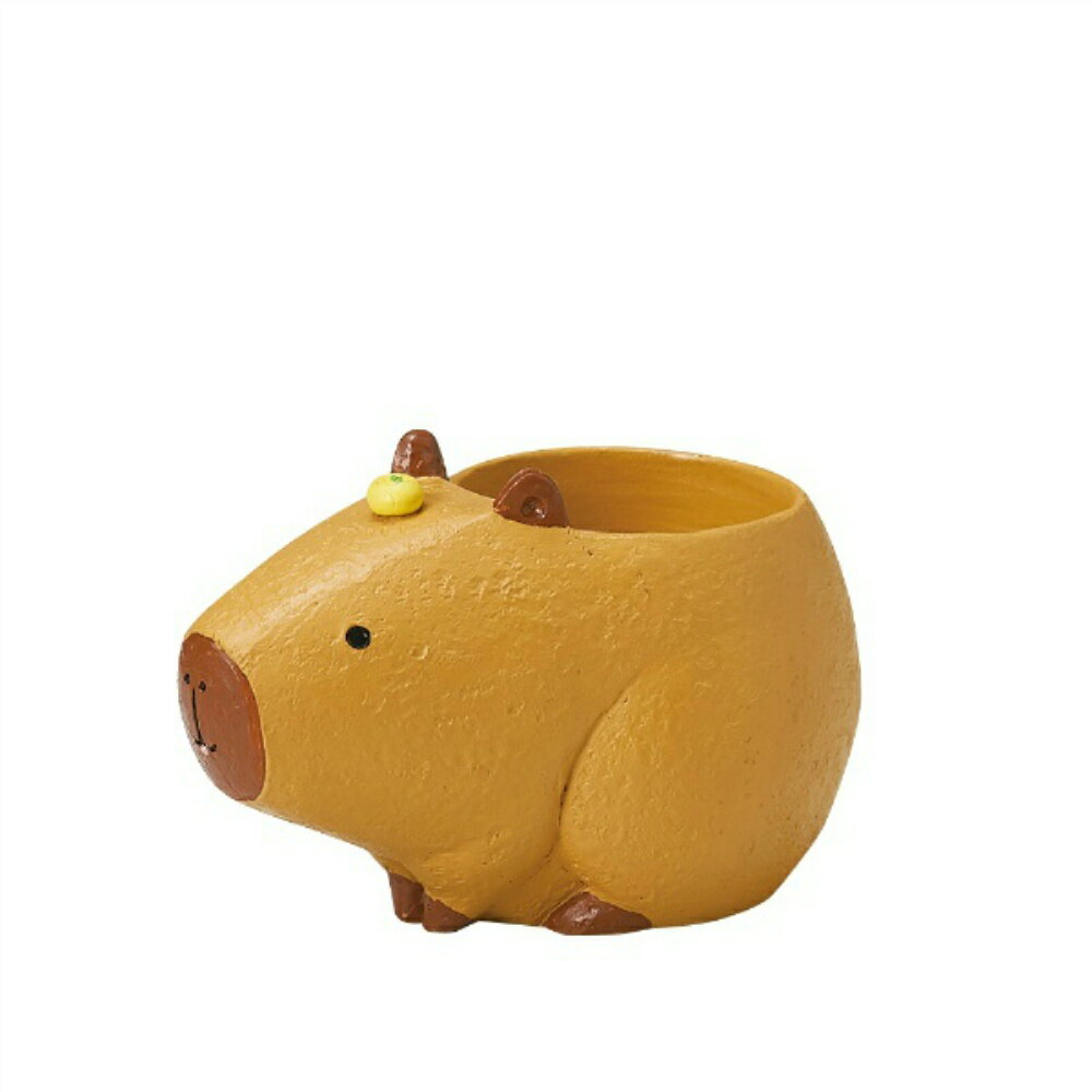 Rakuten - 【送料無料】ミニミニレジンポット　カピバラ　4個セット　4809【代引不可】〈北海道・沖縄・離島・一部地域は別途送料がかかります〉