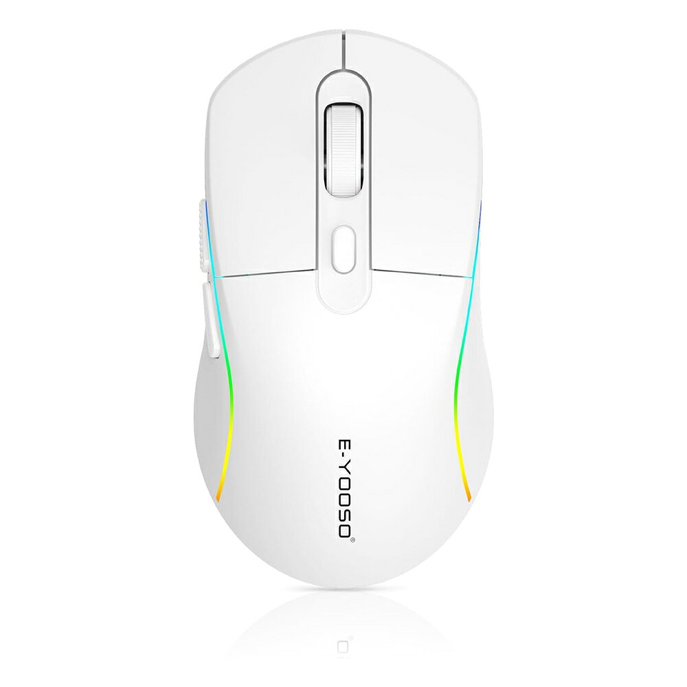 【10.15 限定!3,000 円以上で 300 円クーポン】e元素2.4G/BTワイヤレスゲーミングマウス RGBバックライト付き 9つプログラム可能なボタン マクロ記録サイドボタン付き DPI調整可能 無線と有線の両対応マウス プロゲーマー用マウス