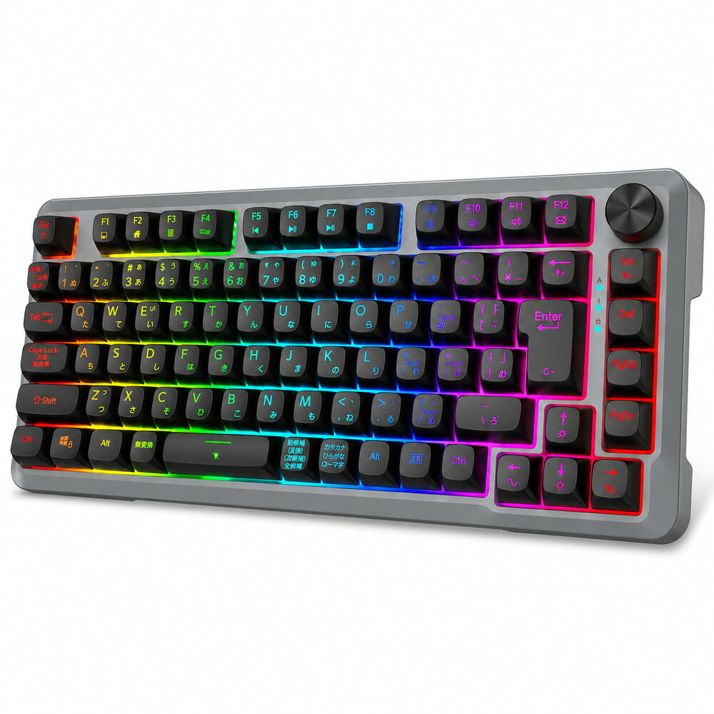 【10/21～10/23限定★6,000円以上で650円OFFクーポン】e元素 Z-82 ゲーミングキーボード メカニカル JIS日本語配列 75…