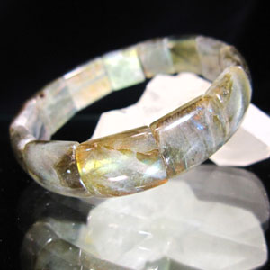 ラブラドライト ブレスレット/バングル型 バングルブレスレット【天然石/パワーストーン /ブレスレット】