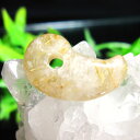 ルチルクオーツ 勾玉/マガタマ/まがたま/金針水晶