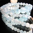 アクアマリン グラデーション ネックレス