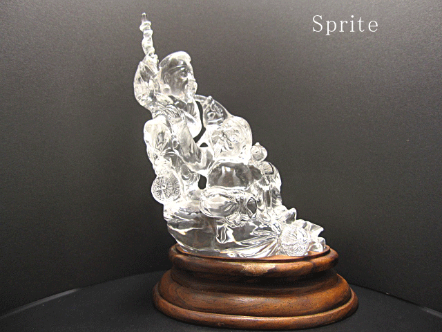 【天然石彫刻】大黒&恵比寿様 大黒様 天然水晶 風水 縁起物 財運 商売繁盛 天然水晶 縁起物 風水彫刻 天然石 最高級 天然水晶手彫り 彫刻置物 天然石 パワ...