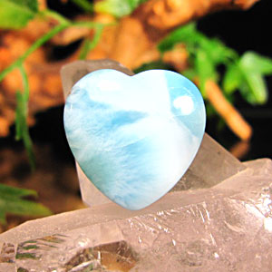 ラリマー ハート形ペンダント ペンダントトップ