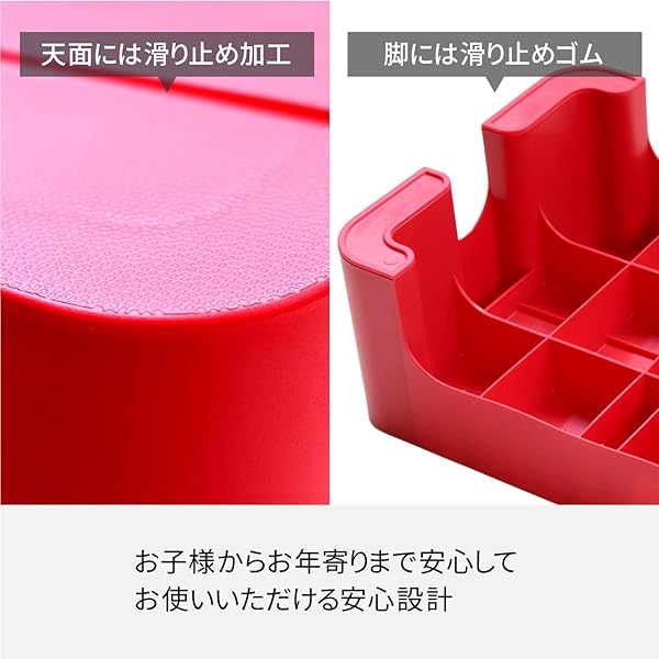 スプラウツLLC 楽天市場店のサンカ 踏み台 昇降ステップ台 ディープブルー S 高さ20cm 広い足のせ部分と滑り止め加工 イ｜アングル3