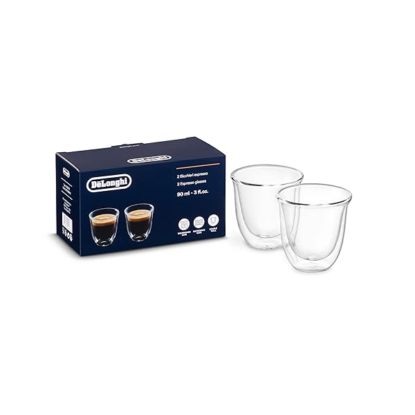 De'Longhi (デロンギ) ダブルウォールグラス DWG2S-060 コップ エスプレッソ ドピオ 60ml(満水時90ml) 2個 二重構造 保温保冷性 ラテアート デロンギ対象品ブランドDe'Longhi(デロンギ)色透明モデルDLSC310商品説明【商品概要】本体サイズ：幅61×奥行61×高さ61mm本体重量：64.5g容量：60ml生産国：中国食洗器対応【商品説明】【商品詳細】ブランド：De'Longhi(デロンギ)商品種別：ホーム＆キッチン商品名：De'Longhi (デロンギ) ダブルウォールグラス DWG2S-060 コップ エスプレッソ ドピオ 60ml(満水時90ml) 2個 二重構造 保温保冷性 ラテアート デロンギ対象品製造元：デロンギ商品番号：5513284151商品内容：60ml色：透明商品タイプ：エスプレッソグラス(2個セット)【当店からの連絡】【配送について】当店では複数の物流拠点から発送しております。外装箱が提携配送センターのものである場合がございますが、品質に問題はございません。あらかじめご了承ください。