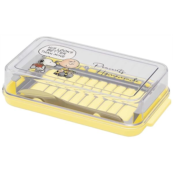 スケーター(Skater) ステンレス バター カッター バターケース バターナイフ付 200g用 スヌーピ