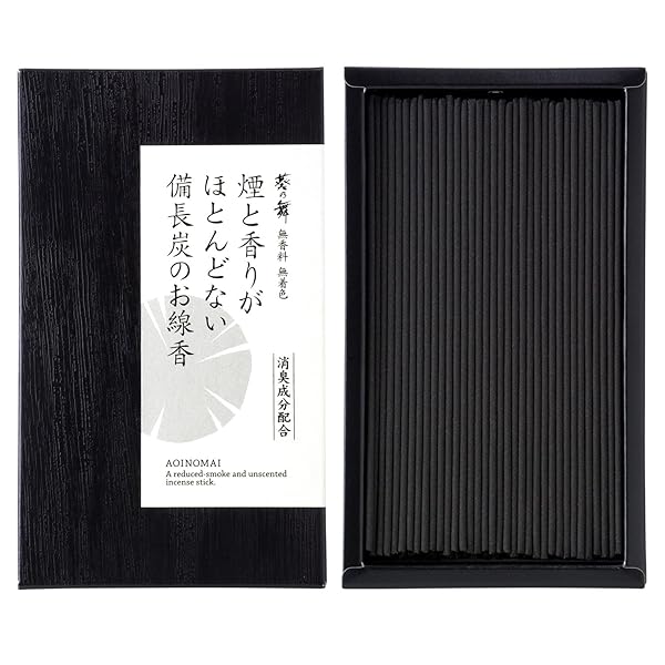 樂天商城 - カメヤマ 葵乃舞 煙の少ない備長炭のお線香 約130g 約270本