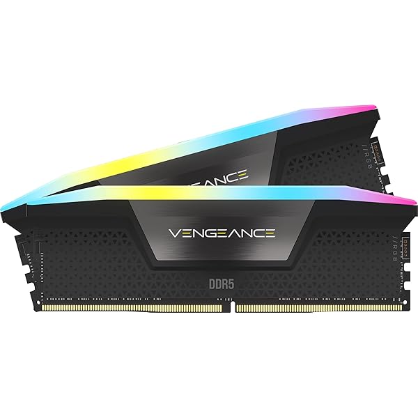CORSAIR VENGEANCE RGB DDR5 メモリ 32GB(16GB×2)最大6000MHz対応 Intel XMP対応 CL36 デスクトップPC用 ブラッ