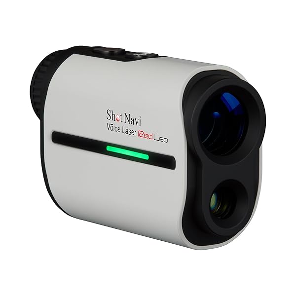 樂天商城 - Shot Navi(ショットナビ) ゴルフ レーザー距離測定器 Voice Laser Red Leo WH 視認性 赤色OLED採用 高速0
