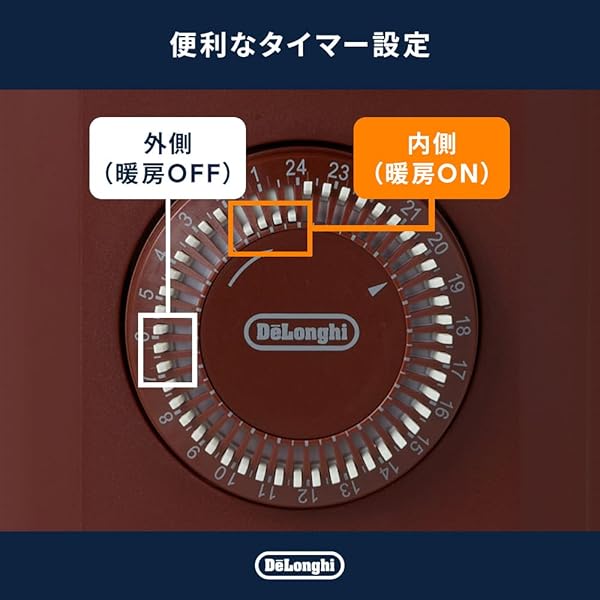 De'Longhi (デロンギ) オイルヒーター ヴェルティカルド RHJ21F1015-BR 電気ヒータ...