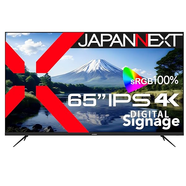 JAPANNEXT 65インチ IPSパネル搭載 4K(3840x2160)解像度 大型液晶モニター JN-IPS65UHD-U HDMI HDR400相当 sRGB