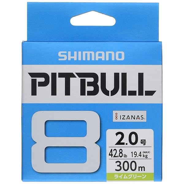 乐天商城 - シマノ(SHIMANO) ライン ピットブル8 300m 2.0号 ライムグリーン PL-M78S