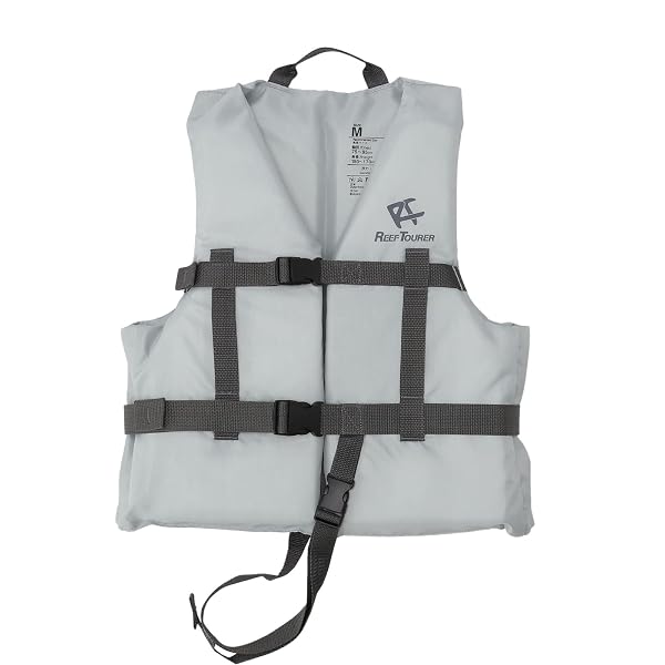 リーフツアラー(REEFTOURER) しっかり浮力 股ベルト付 大人用 シュノーケリングジャケット グレ