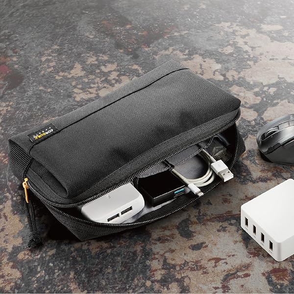 エレコム ガジェットポーチ ガジェット ポーチ 大容量 CORDURA1000 (撥水 高耐久) 6つの仕切りポ sproutsllc-10040168 スプラウツLLC 楽天市場店 サンプル画像2