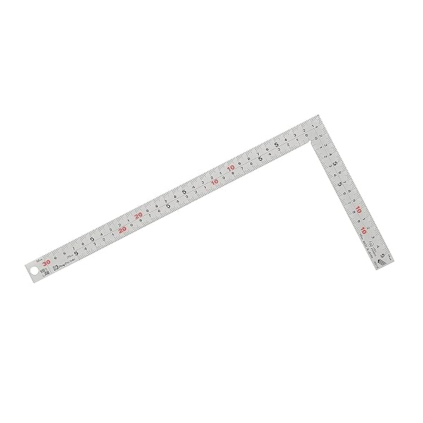 樂天商城 - 新潟精機 SK 日本製 シルバー曲尺 銀龍 快段目盛 厚手広巾 30cm MT-30KD