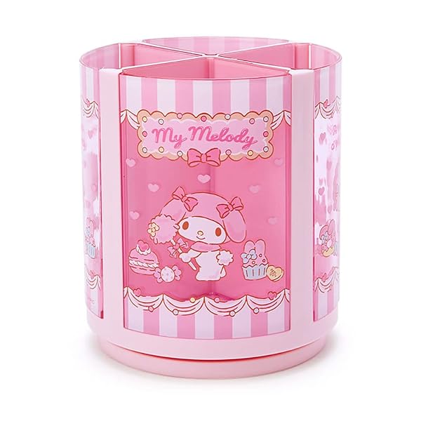 サンリオ(SANRIO) サンリオ ペンスタンド ピンク プラスチック マイメロディ my melody 360度回転 回るペンスタンド ペン立て コスメ 化粧筆 チュール ペット キャラクター 213136 SANRIO