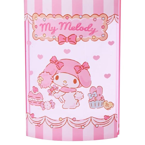 スプラウツLLC 楽天市場店のサンリオ(SANRIO) サンリオ ペンスタンド ピンク プラスチック マイメロディ my melody 360度回転 回るペンスタンド ペン立て コスメ 化粧筆 チュール ペット キャラクター 213136 SANRIO｜アングル3