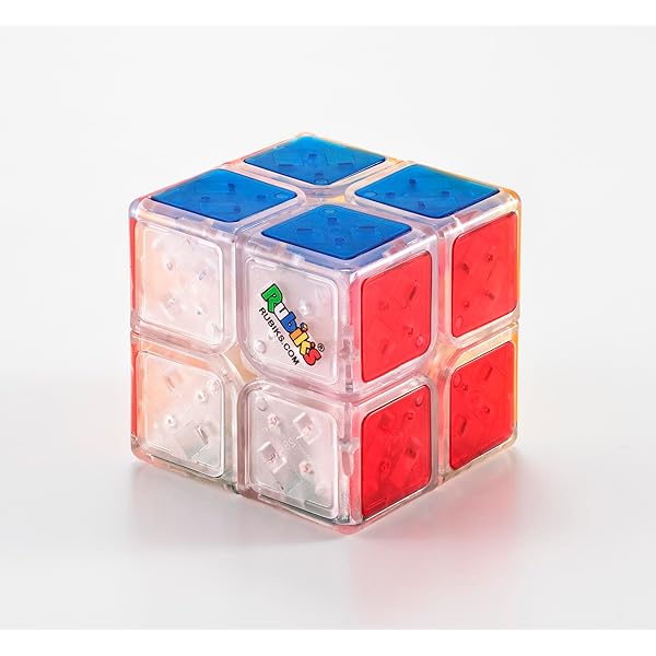 スプラウツLLC 楽天市場店のメガハウス(megahouse) クリスタルルービックキューブ2×2 立体パズル 6才以上｜アングル2