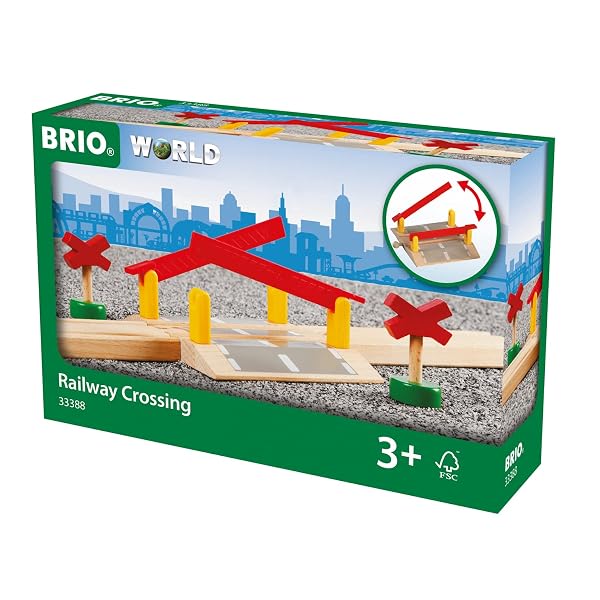 BRIO 木製レール 知育玩具 踏切 対象年齢 3歳~ 33388 誕生日 クリスマス プレゼント 室内遊び 男の子 女の子 脳トレ 集中力ブランドブリオ(BRIO)色踏切 33388モデル33388商品説明【商品概要】BRIO (ブリオ)レールウェイシリーズの拡張商品踏切です。手動で遮断機の開閉ができます。セット内容:手動の遮断機x1個、警報機x2個、直線レール108mmx1本。お手持ちののBRIO (ブリオ)レールウェイシリーズと組み合わせて遊ぶことが可能です。ブリオは1884年に創立されたスウェーデン王室御用達の木製おもちゃブランドで、世界中で親しまれています。BRIOの木製品はFSC認証の木材を使用、森林の保全や森林で働く人々に配慮しています。【商品説明】【商品詳細】ブランド：ブリオ(BRIO)商品種別：フィギュアおもちゃ用レール商品名：BRIO 木製レール 知育玩具 踏切 対象年齢 3歳~ 33388 誕生日 クリスマス プレゼント 室内遊び 男の子 女の子 脳トレ 集中力製造元：ブリオ(BRIO)商品番号：33388商品内容：12x18x4cm色：踏切 33388商品タイプ：情景パーツ【当店からの連絡】【配送について】当店では複数の物流拠点から発送しております。外装箱が提携配送センターのものである場合がございますが、品質に問題はございません。あらかじめご了承ください。