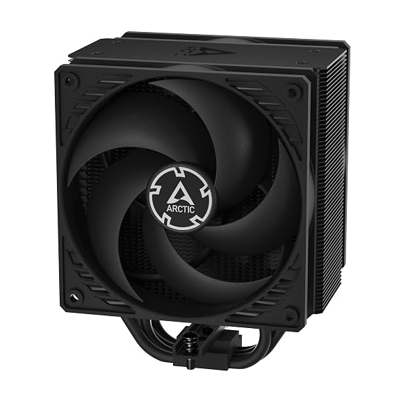 ARCTIC Freezer 36 (Black) シングルタワー CPU クーラー プッシュプル構成 圧力最適化 120 mm P12 PWM PST ファン×2 流体動圧軸受（FDB） 回転数 200〜1800 rpm ヒートパイプ 4 本 MX-6 サーマルコンパウンド付
