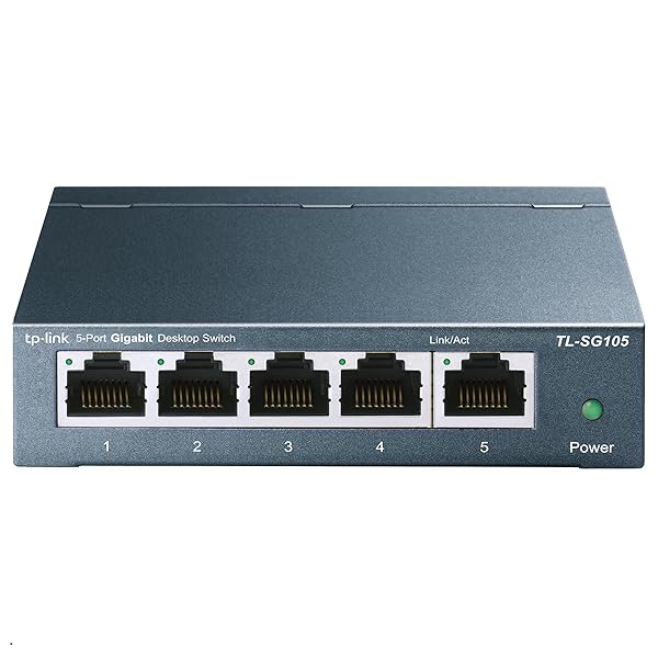 TP-Link 5ポート スイッチングハブ 10/100/1000Mbps ギガビット 金属筺体 設定不要...
