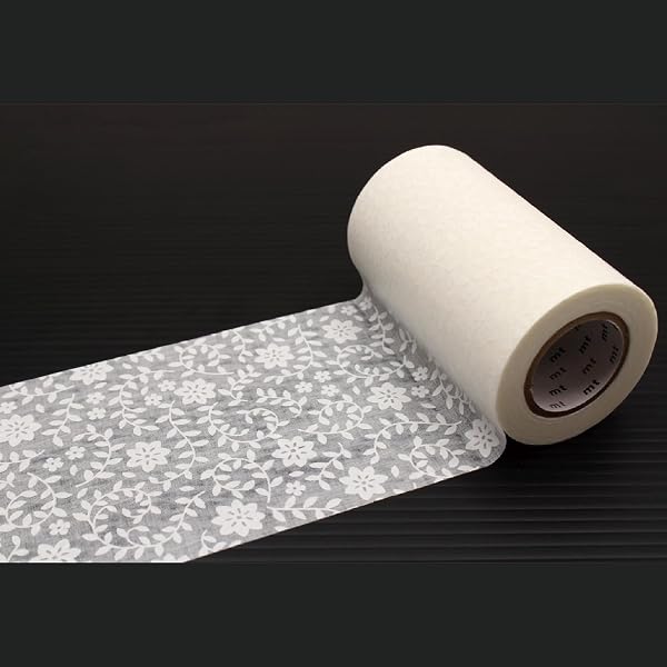 カモ井加工紙 窓ガラス用テープ mt casa shade レース・花 90mm×10m (遮光 遮熱 紫...