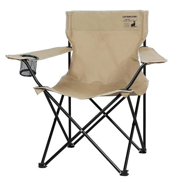 キャプテンスタッグ(CAPTAIN STAG) アウトドアチェア チェア ラウンジチェア ドリンクホルダー付 CSシャルマン カーキ UC-1704 幅820×奥行510×高さ800mmブランドキャプテンスタッグ(CAPTAIN STAG)色カーキモデルUC-1704商品説明【商品概要】組立サイズ:(約)幅820×奥行510×高さ800mm、収納サイズ:(約)140×140×長さ840mm製品重量:(約)2.3kg耐荷重:80kg材質:構造部材/金属(鋼)、表面加工/構造部材:エポキシ樹脂塗装、張り材/ポリエステル、クッション材/背部・ひじ掛け部:ウレタンフォーム原産国:中国【商品説明】【商品詳細】ブランド：キャプテンスタッグ(CAPTAIN STAG)商品種別：スポーツ＆アウトドア商品名：キャプテンスタッグ(CAPTAIN STAG) アウトドアチェア チェア ラウンジチェア ドリンクホルダー付 CSシャルマン カーキ UC-1704 幅820×奥行510×高さ800mm製造元：キャプテンスタッグ(CAPTAIN STAG)商品番号：UC-1704発売日：2023年01月17日商品内容：幅820×奥行510×高さ800mm色：カーキ商品タイプ：カーキ【当店からの連絡】【配送について】当店では複数の物流拠点から発送しております。外装箱が提携配送センターのものである場合がございますが、品質に問題はございません。あらかじめご了承ください。