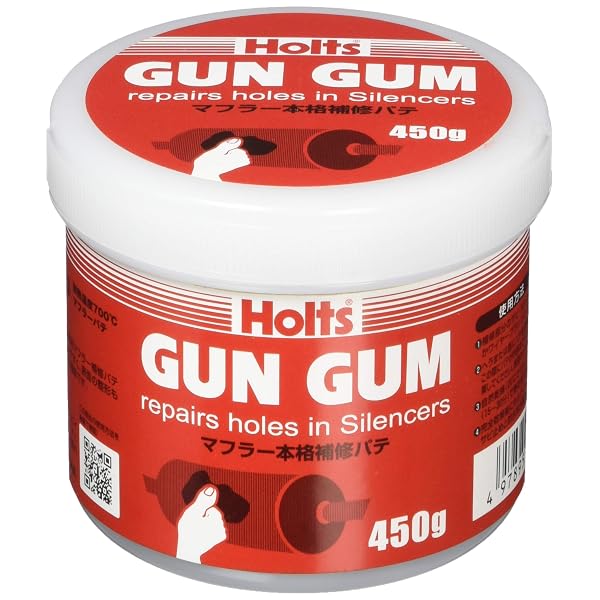 ホルツ マフラー用パテ ガンガム 耐熱700℃ 450g Holts MH713ブランドHolts(ホルツ)色ーモデルMH713商品説明【商品概要】マフラー本格補修パテ【特長】耐熱温度700℃の本格的マフラー補修パテです。粘土状で使いやすい硬さ。表面の成型も水でできるので作業も簡単です。【用途】●マフラー、マフラーパイプ、エギゾーストマニホールドの穴・ヒビ割れの補修●ボイラー、ストーブの過熱部の補修【仕様】●作業温度=10~30℃●色調=グレー●適応材=鉄・非鉄金属●耐熱温度=700℃●硬化時間=パテの厚み5mmで10~15時間(20℃)●成分=無機バインダー(珪酸塩)【あると便利な道具】ワイヤーブラシ、軍手、ハイヒートペイント(仕上げ用)【商品説明】【商品詳細】ブランド：Holts(ホルツ)商品種別：車用ペイント補修パテ商品名：ホルツ マフラー用パテ ガンガム 耐熱700℃ 450g Holts MH713製造元：Holts(ホルツ)商品番号：MH713発売日：2016年02月18日商品内容：単品色：ー【当店からの連絡】【配送について】当店では複数の物流拠点から発送しております。外装箱が提携配送センターのものである場合がございますが、品質に問題はございません。あらかじめご了承ください。
