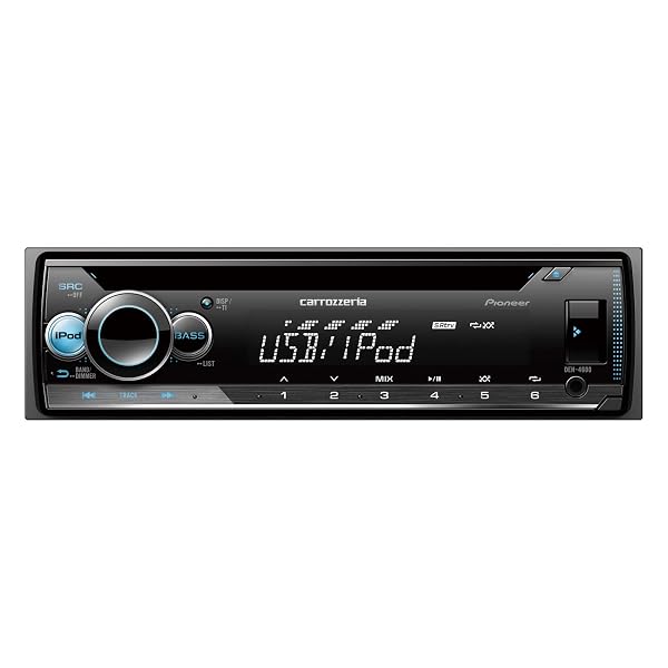 Pioneer カーオーディオ DEH-4600 1D CD USB iPod iPhone AUX DSP カロッツェリア