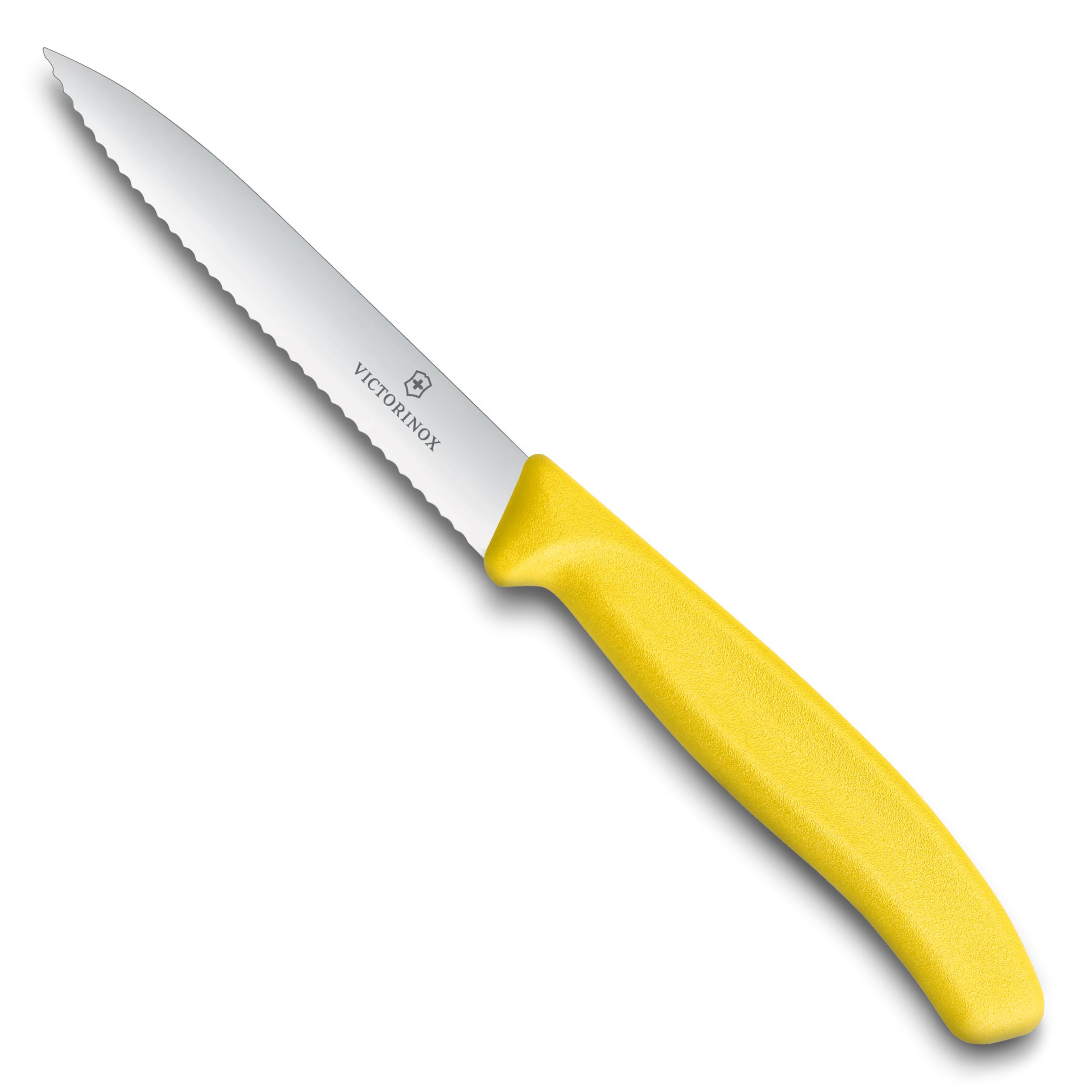 VICTORINOX(ビクトリノックス) パーリングナイフ ペティナイフ 食洗機対応 10cm 波刃 イエロー 完熟のフルーツやパンもつぶさず切れる スイスクラシック 6.7736.8-X1ブランドVICTORINOX(ビクトリノックス)色モデル6.7736.8FCE商品説明【商品概要】本体サイズ: 幅2.2×奥行1.2×長さ21.4cm 刃渡り:10cm本体重量:28g材質:ステンレススチール、ポリプロピレン原産国:スイス【商品説明】【商品詳細】ブランド：VICTORINOX(ビクトリノックス)商品種別：ペティナイフ商品名：VICTORINOX(ビクトリノックス) パーリングナイフ ペティナイフ 食洗機対応 10cm 波刃 イエロー 完熟のフルーツやパンもつぶさず切れる スイスクラシック 6.7736.8-X1製造元：VICTORINOX(ビクトリノックス)商品番号：6.7736.8FCE商品内容：40g【当店からの連絡】【配送について】当店では複数の物流拠点から発送しております。外装箱が提携配送センターのものである場合がございますが、品質に問題はございません。あらかじめご了承ください。